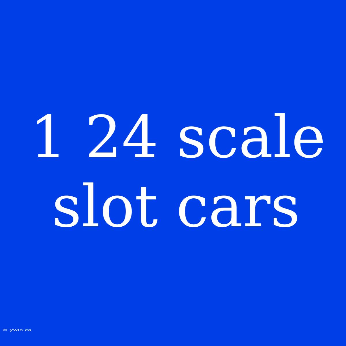 1 24 Scale Slot Cars