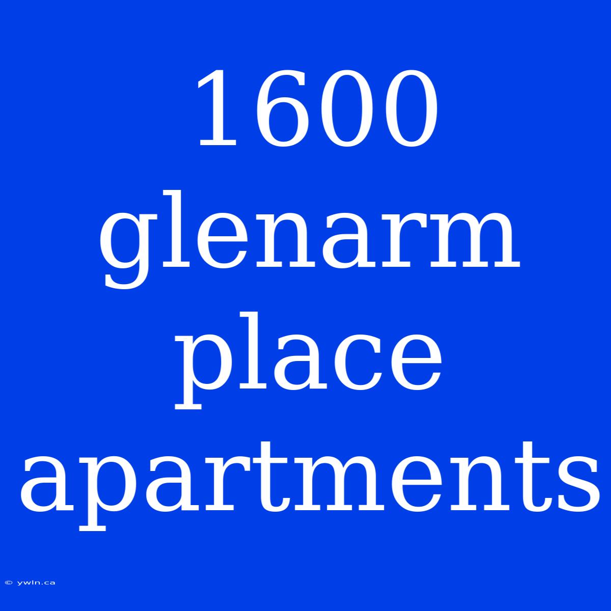 1600 Glenarm Place Apartments