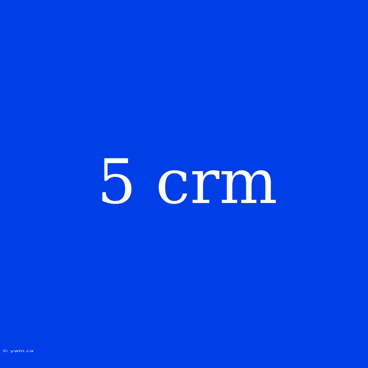 5 Crm