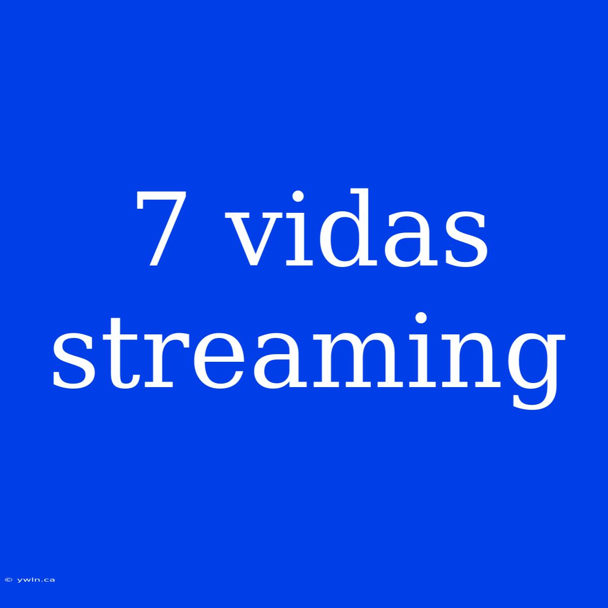 7 Vidas Streaming