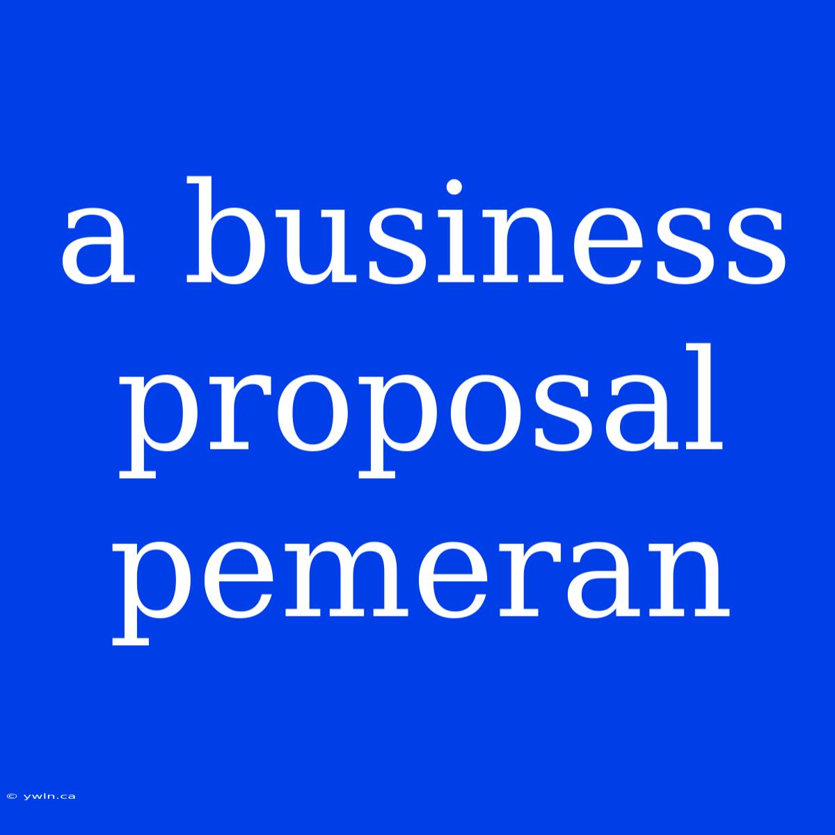 A Business Proposal Pemeran