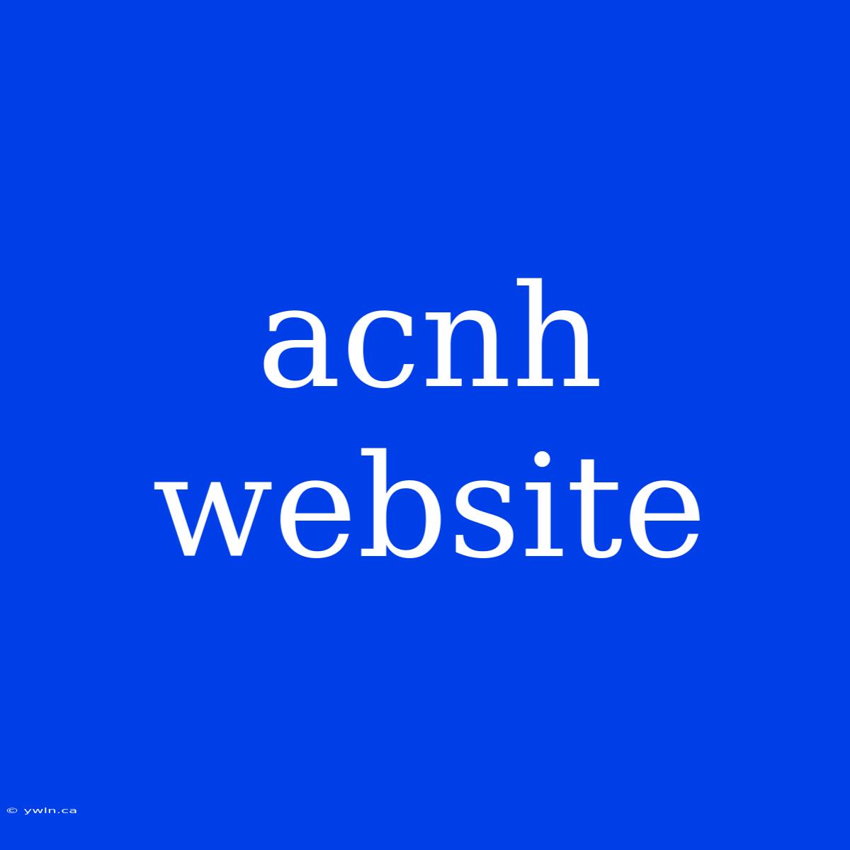 Acnh Website