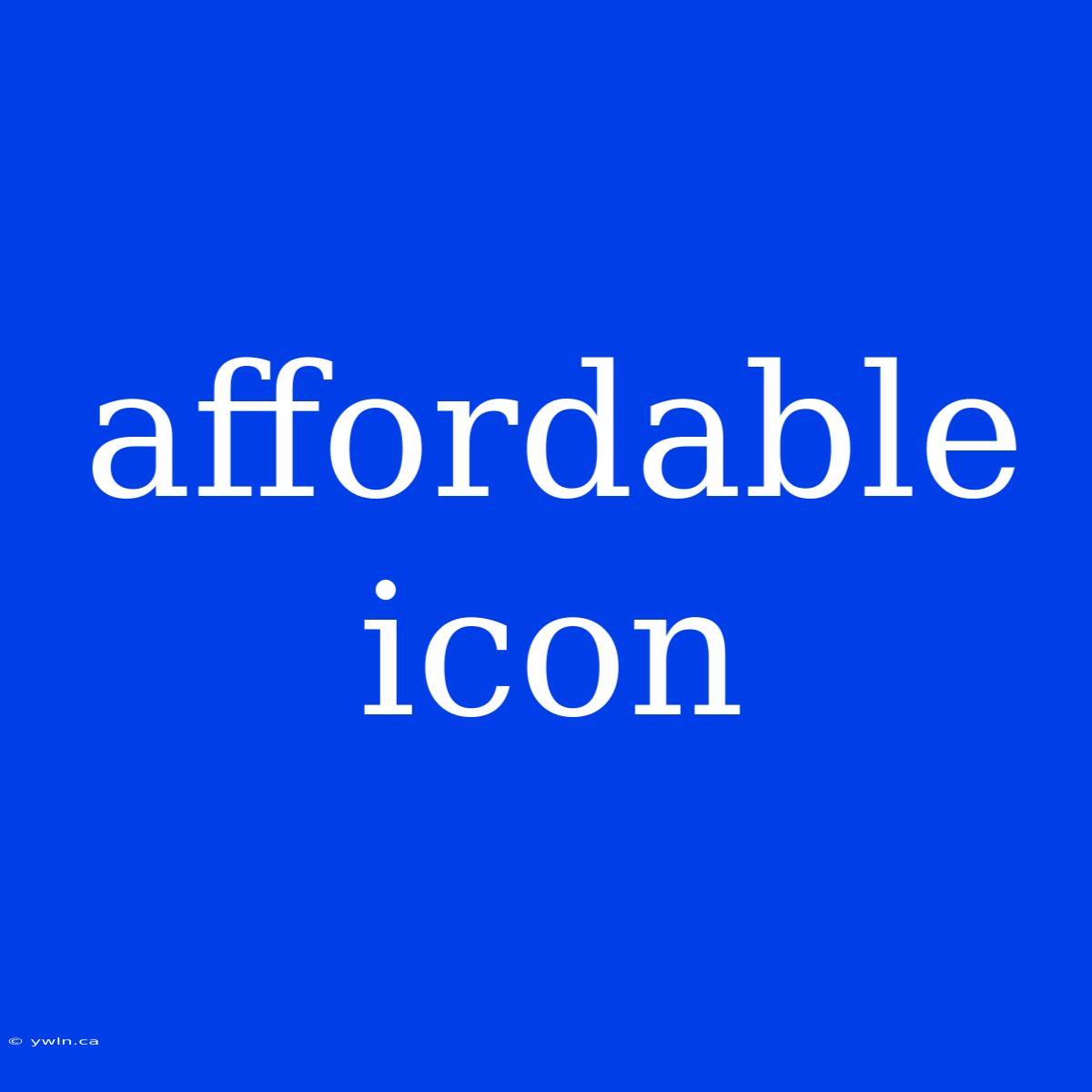 Affordable Icon