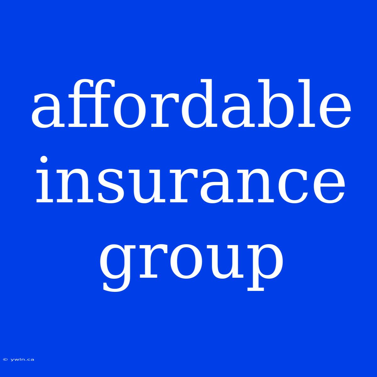 Affordable Insurance Group