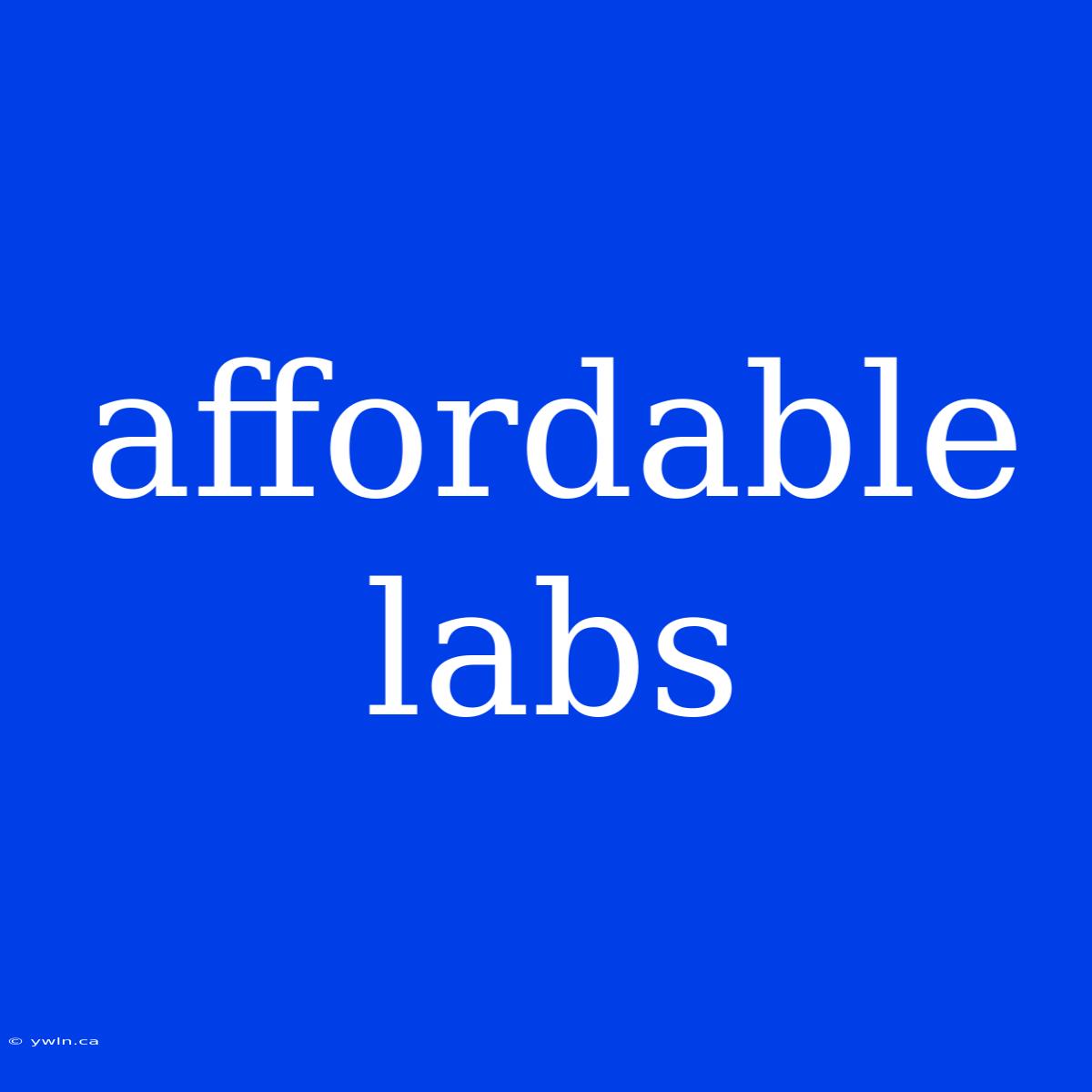 Affordable Labs