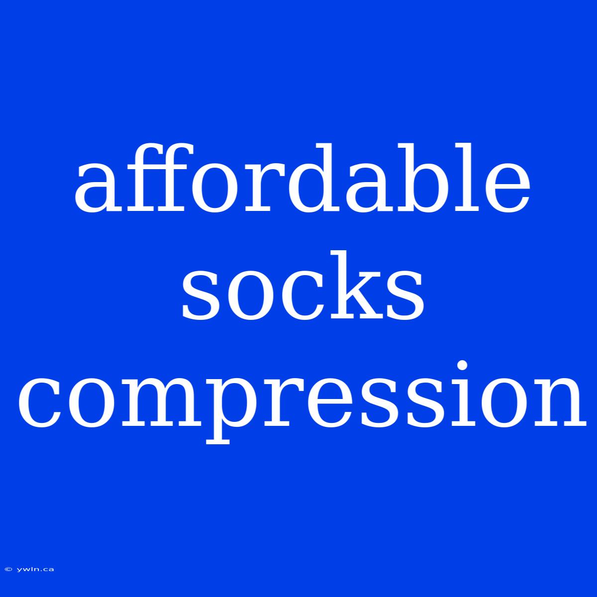 Affordable Socks Compression