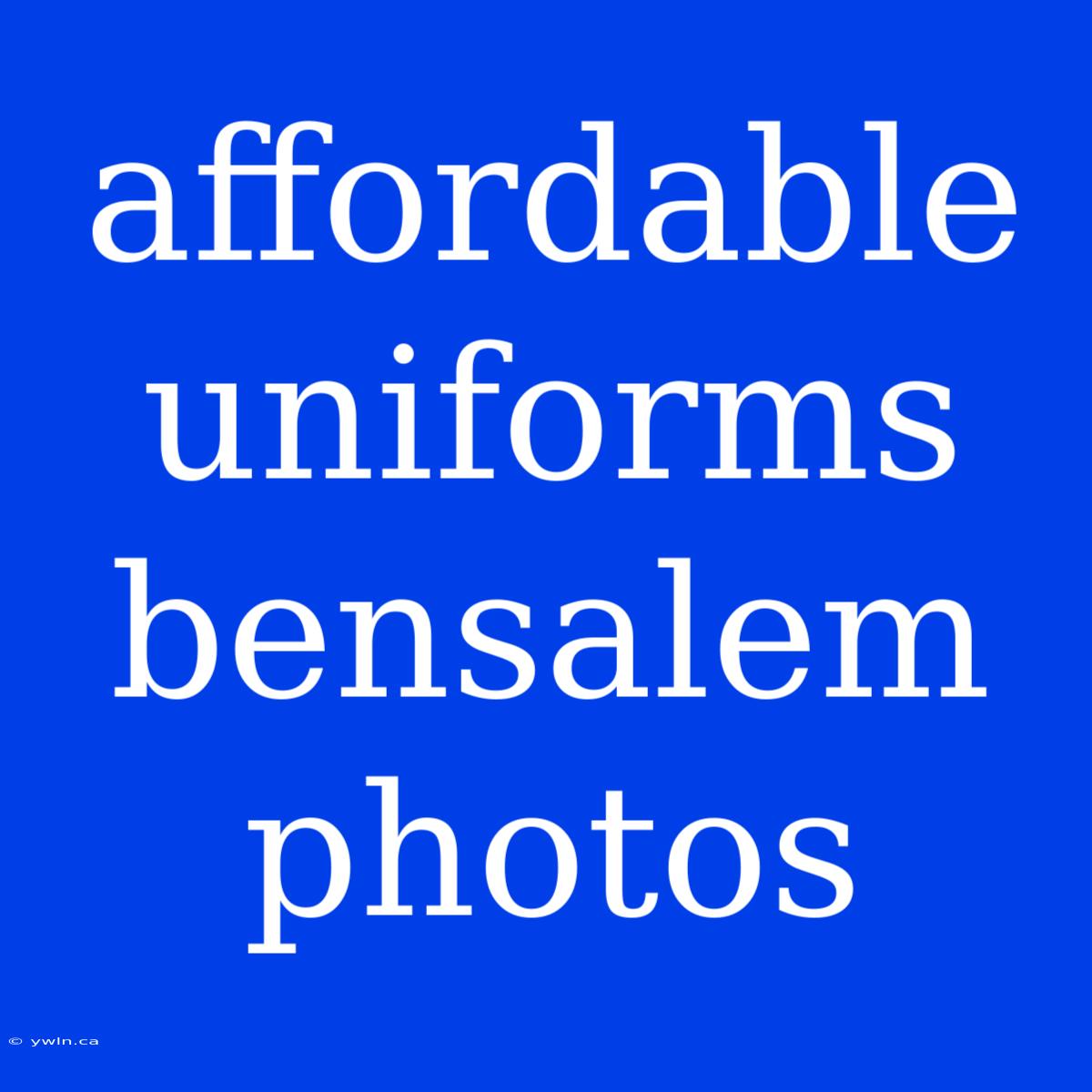 Affordable Uniforms Bensalem Photos