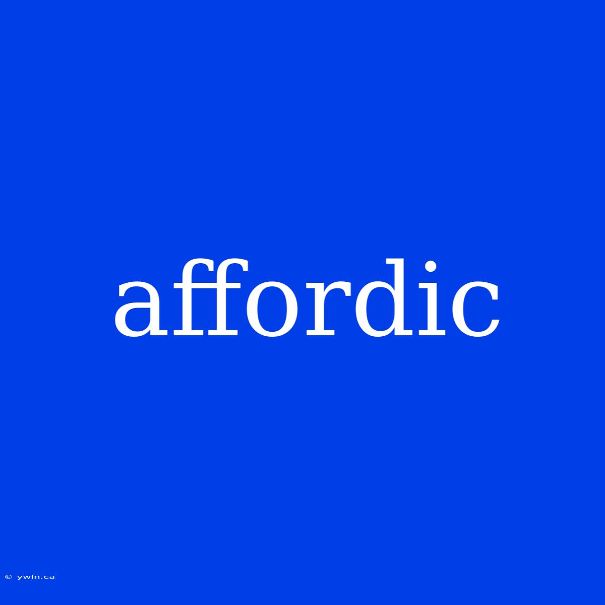 Affordic