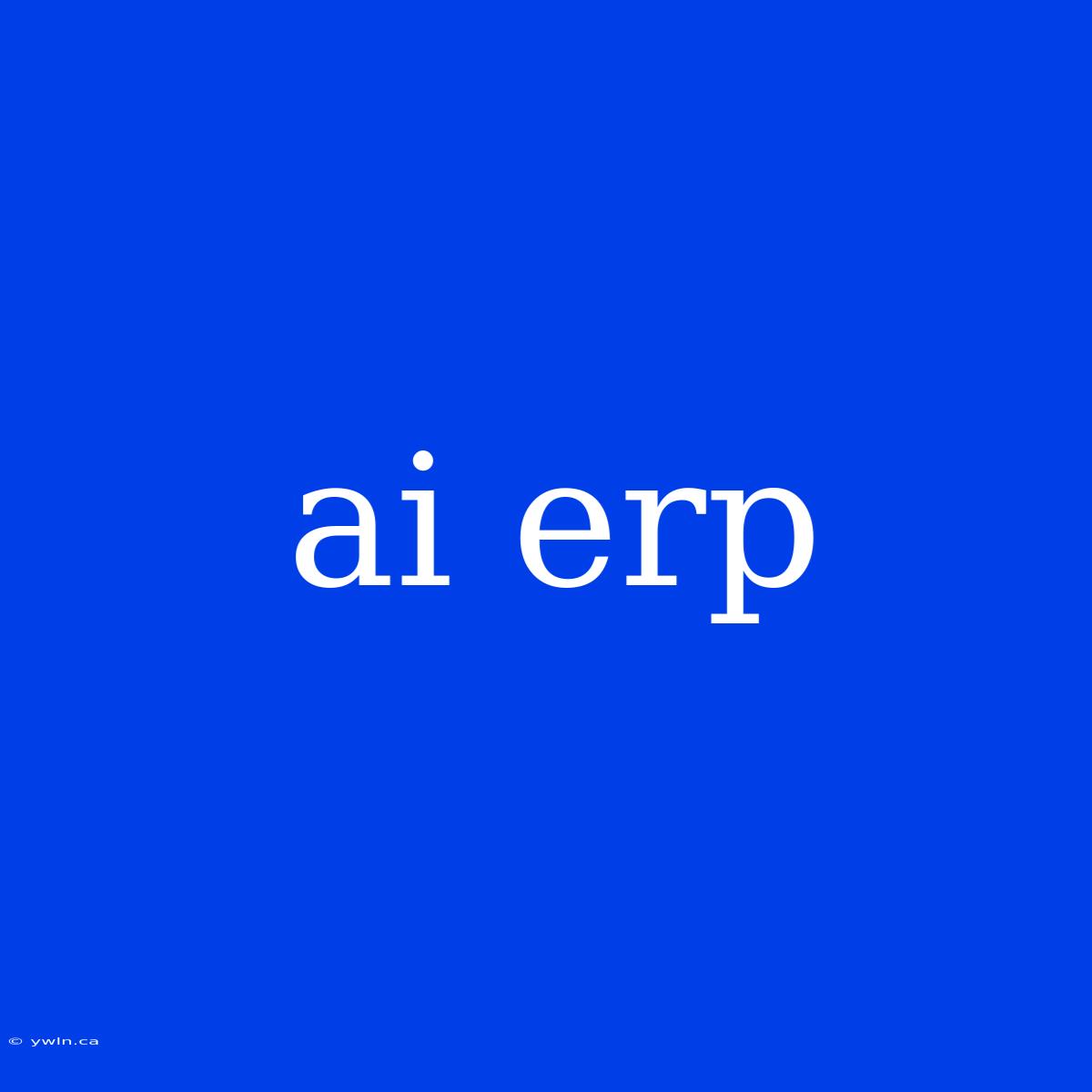 Ai Erp