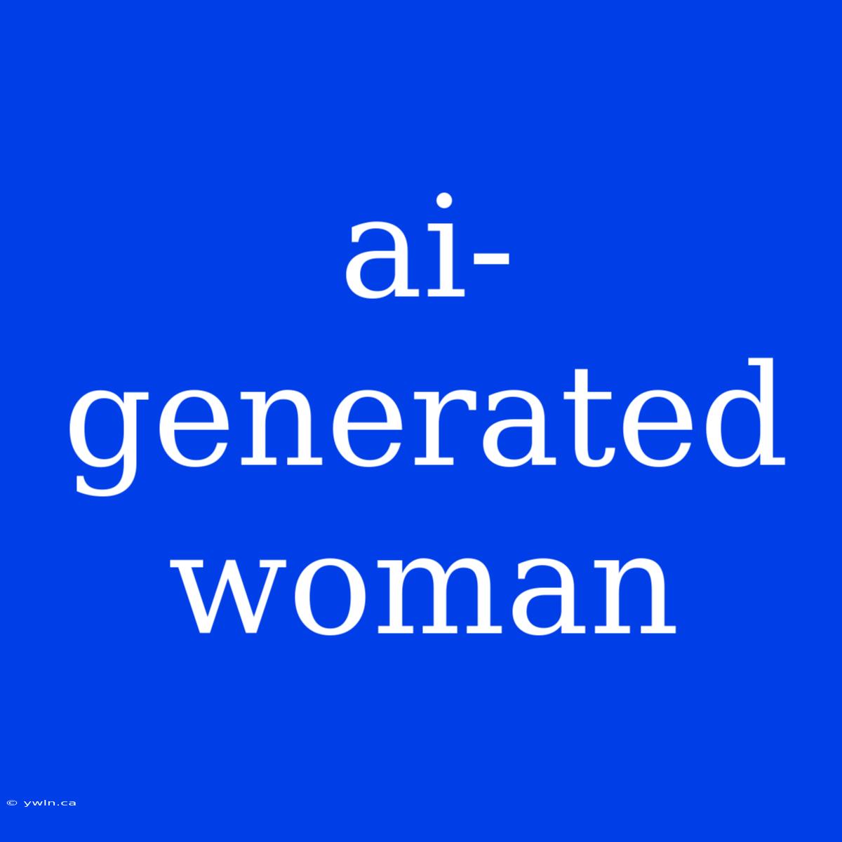 Ai-generated Woman