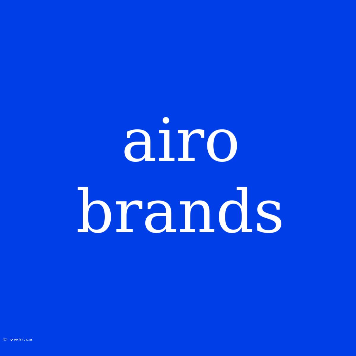 Airo Brands