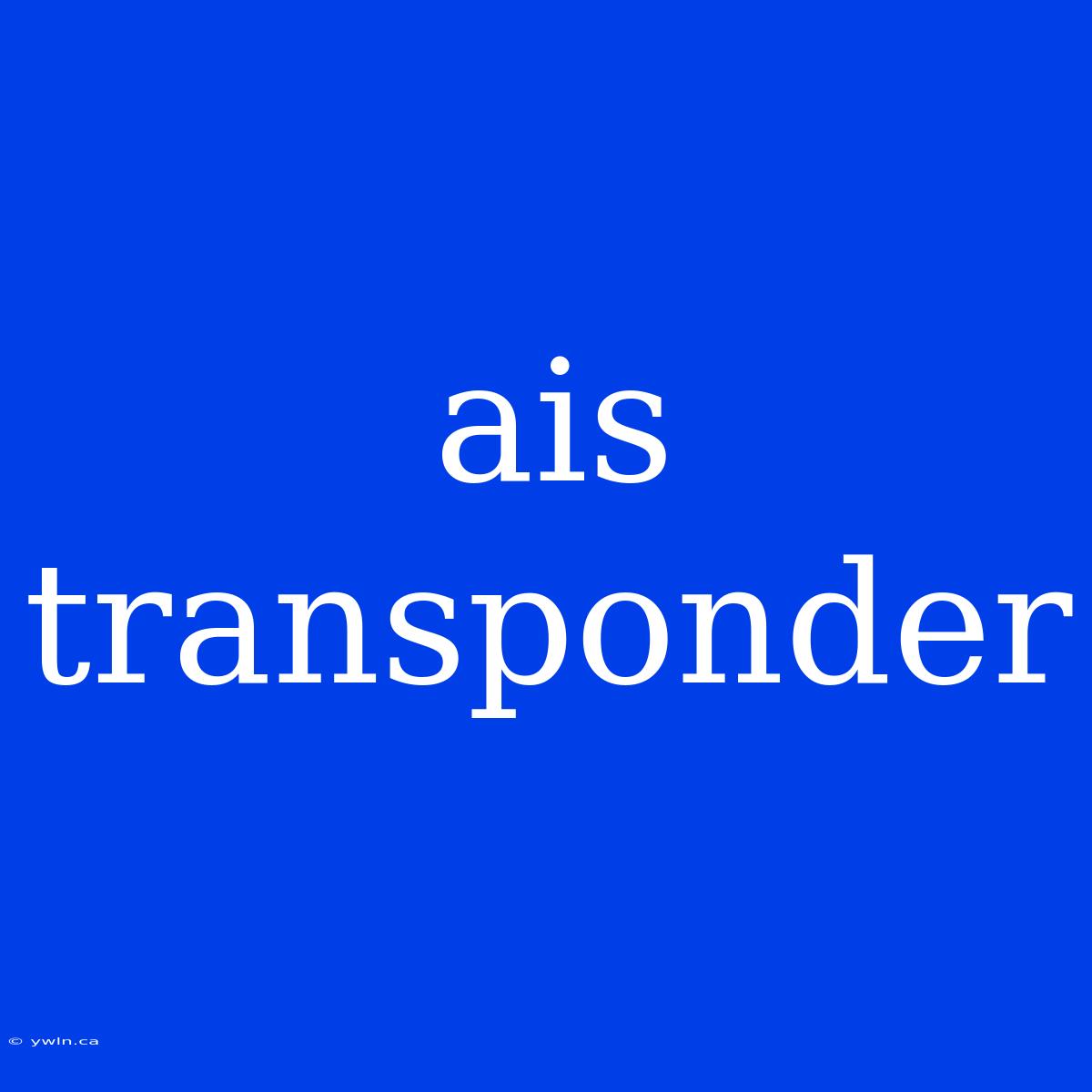 Ais Transponder