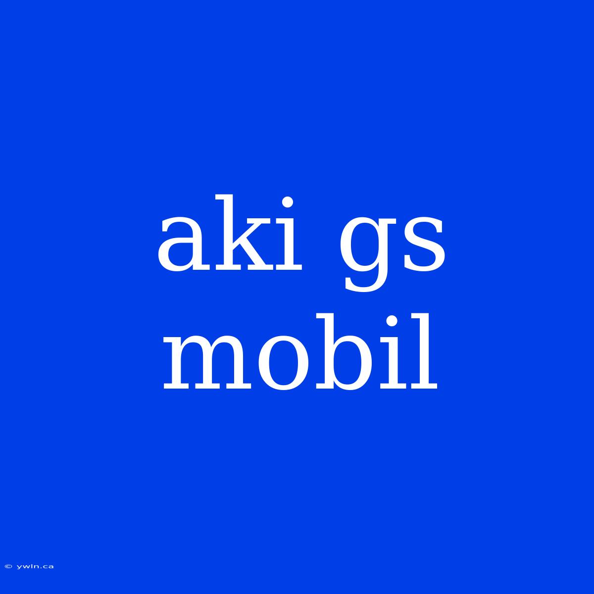 Aki Gs Mobil