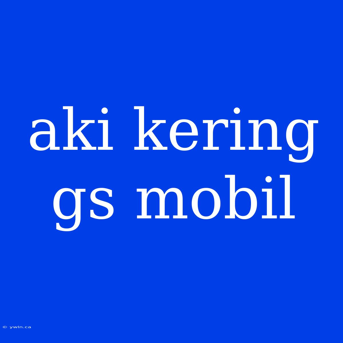 Aki Kering Gs Mobil