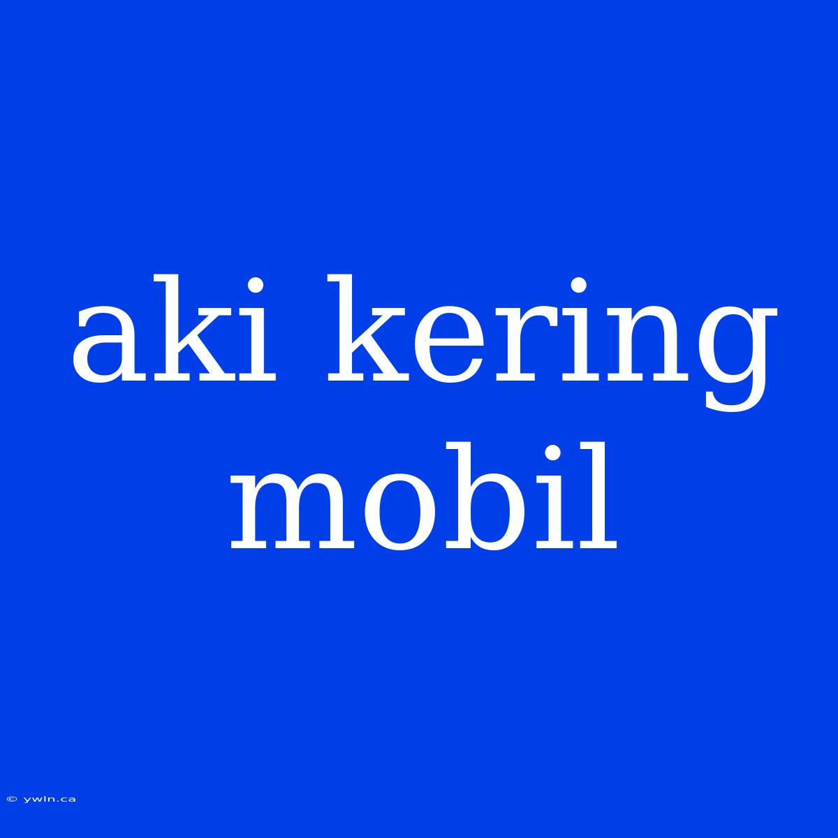 Aki Kering Mobil