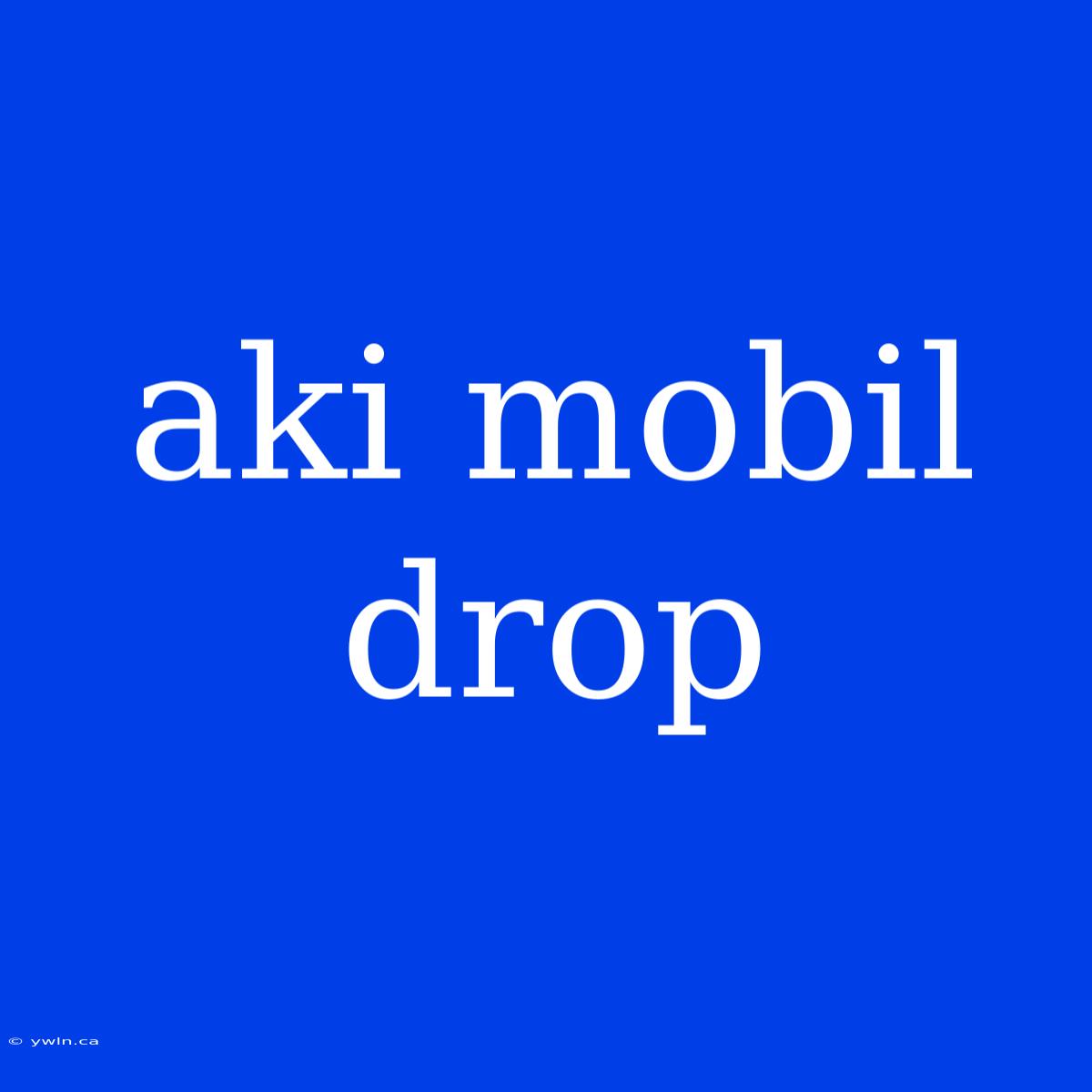 Aki Mobil Drop