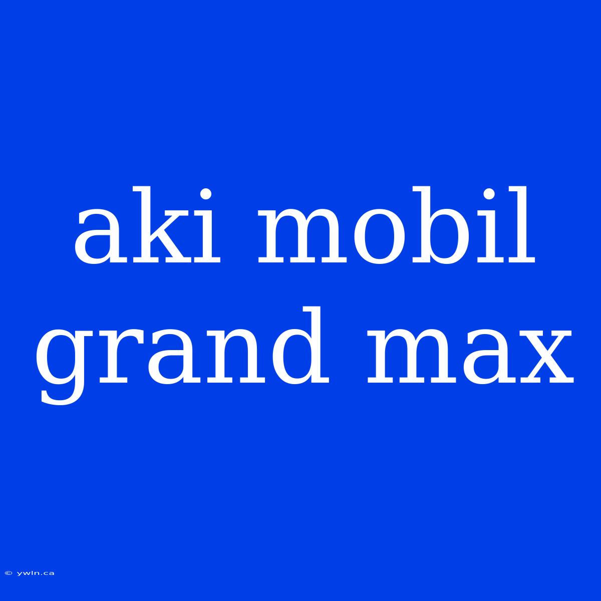 Aki Mobil Grand Max