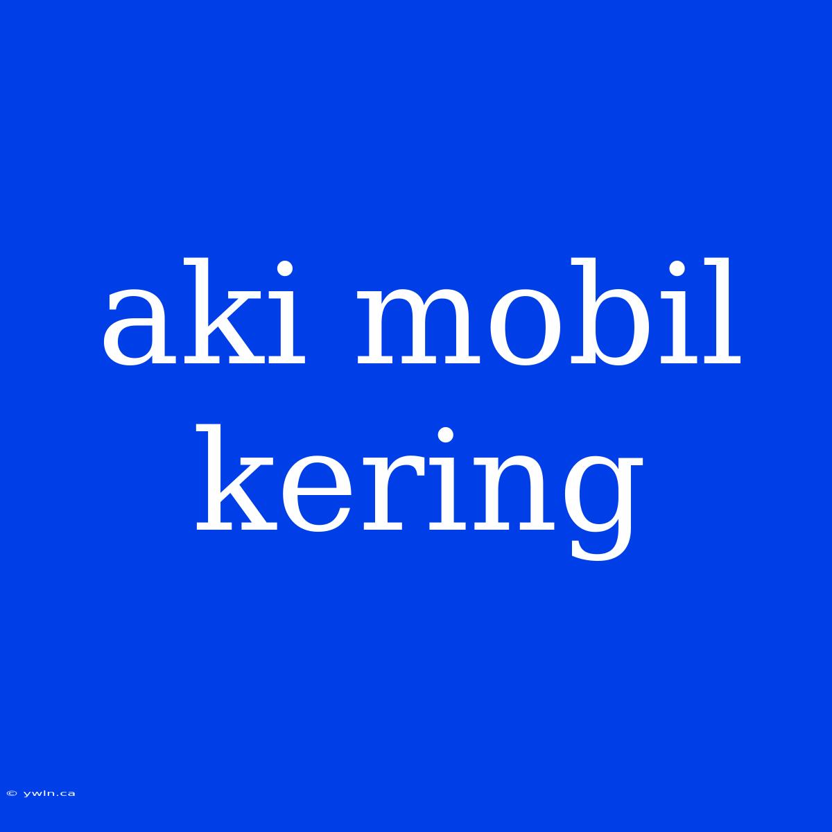 Aki Mobil Kering