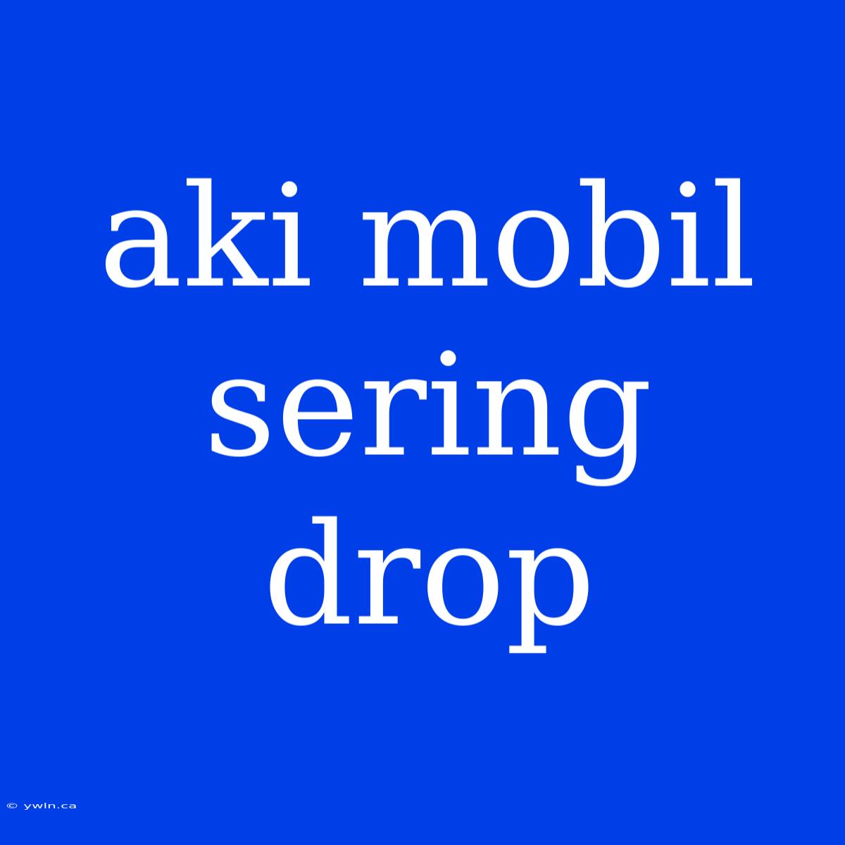 Aki Mobil Sering Drop