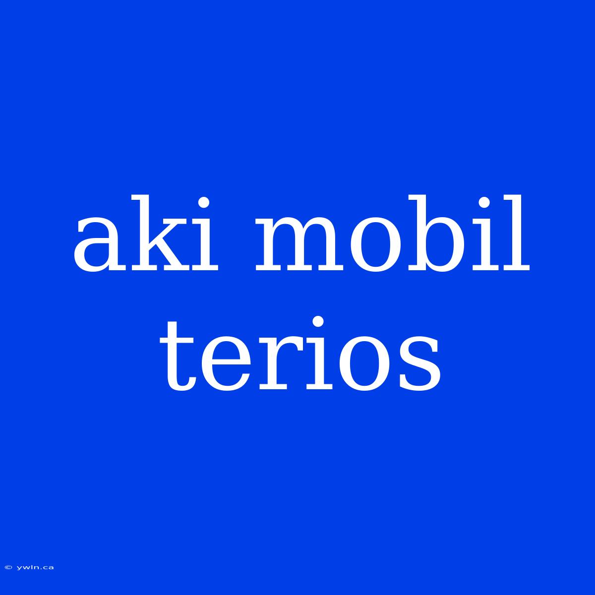 Aki Mobil Terios