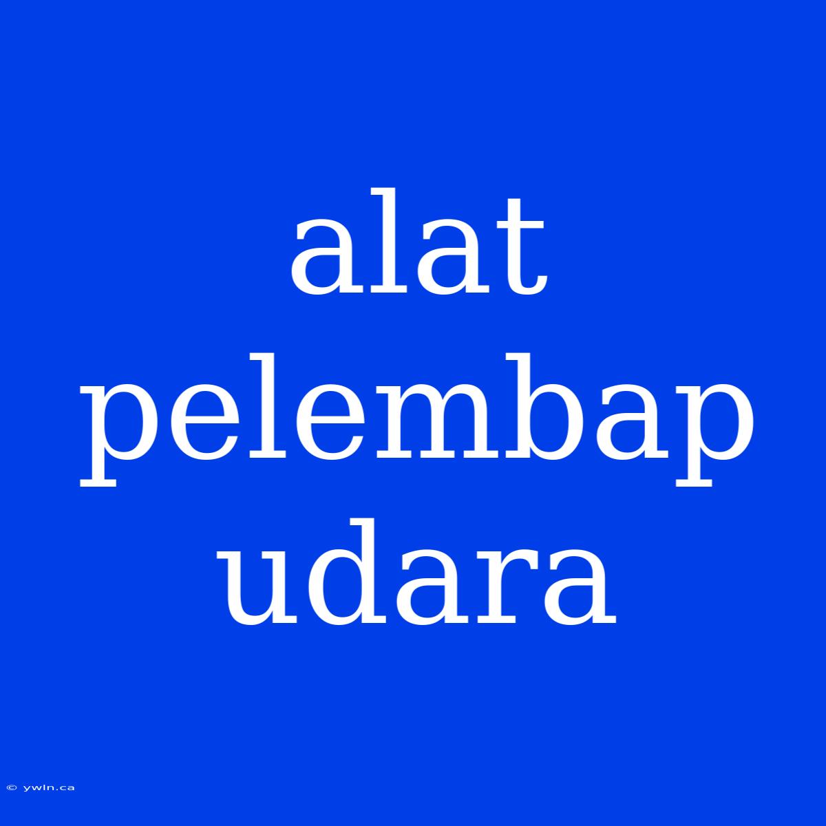 Alat Pelembap Udara