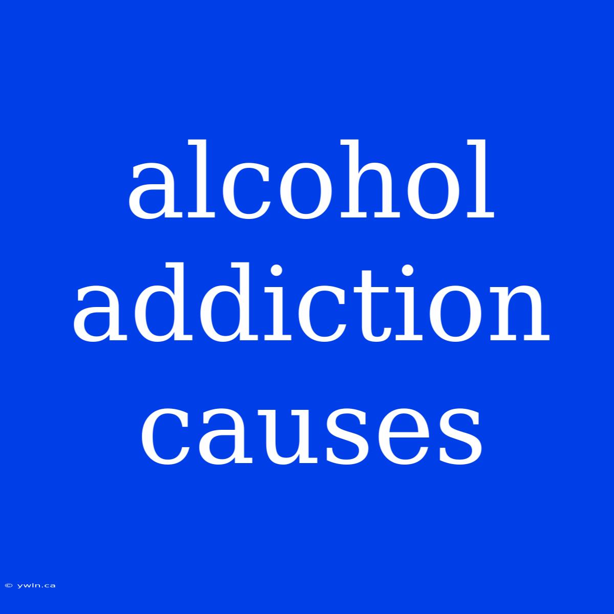 Alcohol Addiction Causes