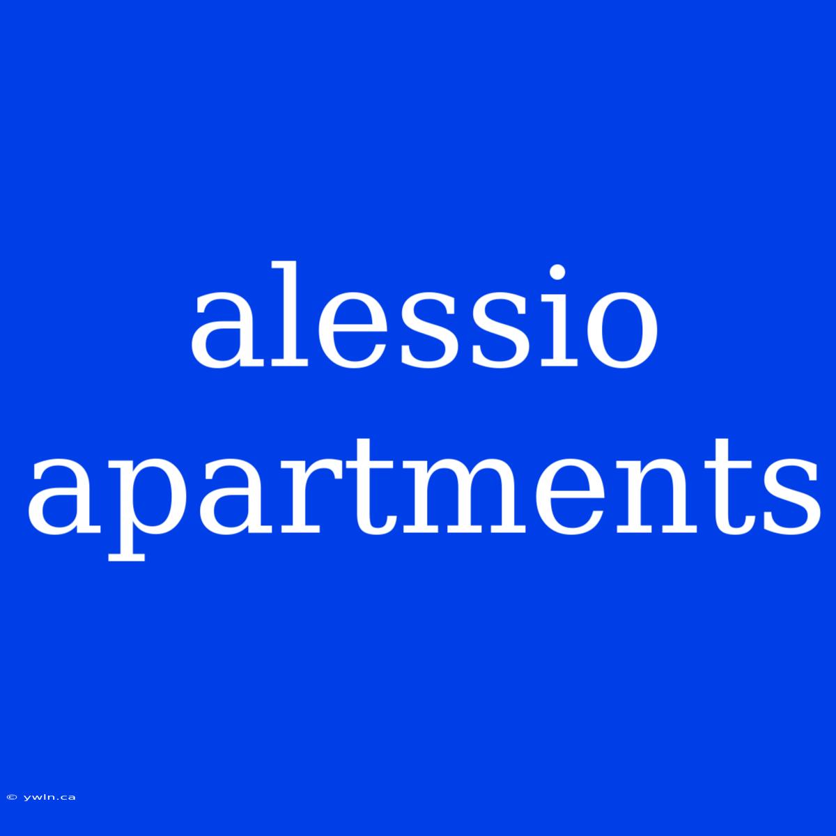 Alessio Apartments