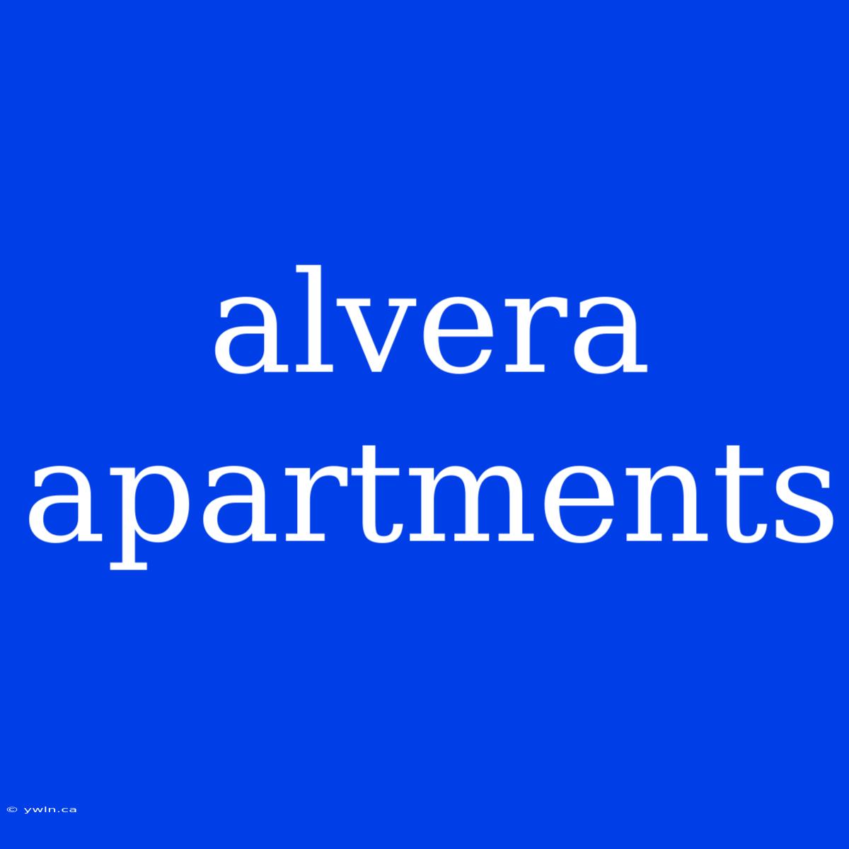 Alvera Apartments