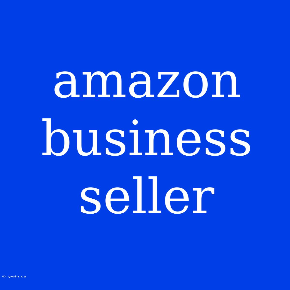 Amazon Business Seller