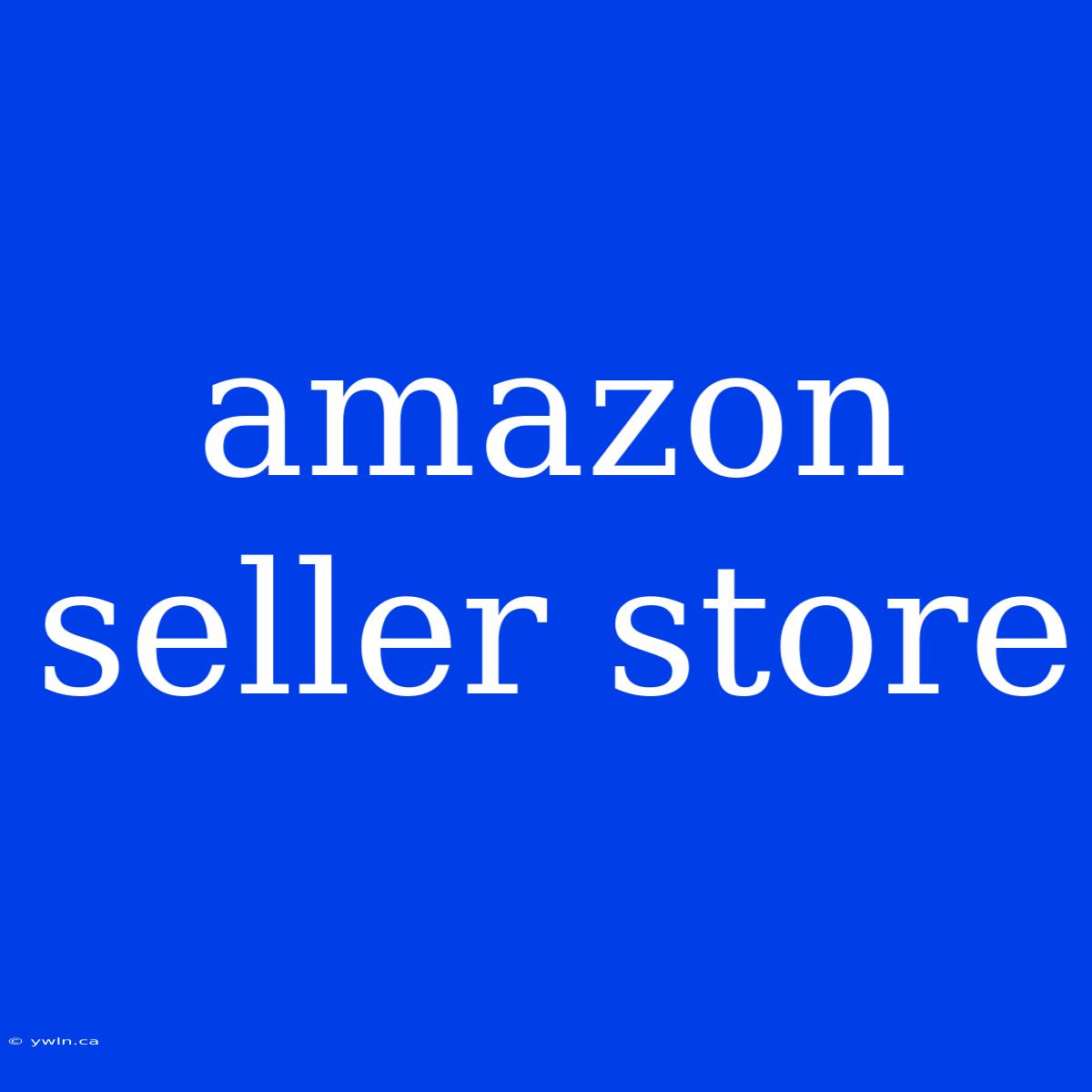 Amazon Seller Store