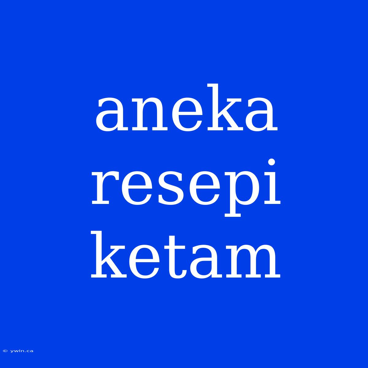 Aneka Resepi Ketam