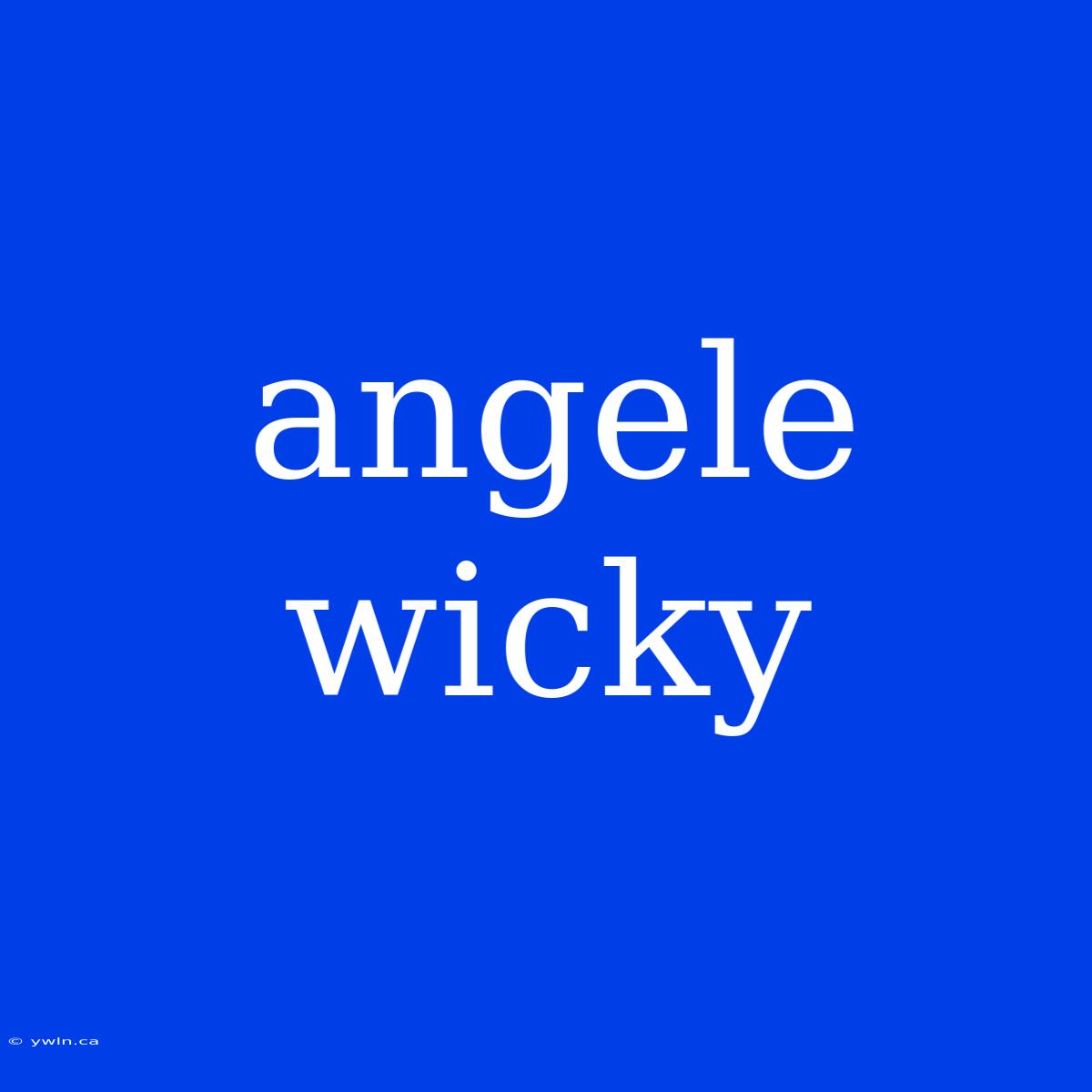 Angele Wicky