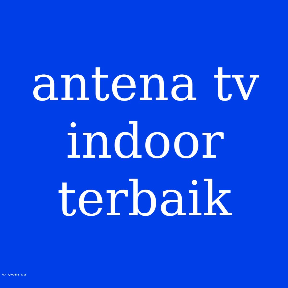 Antena Tv Indoor Terbaik