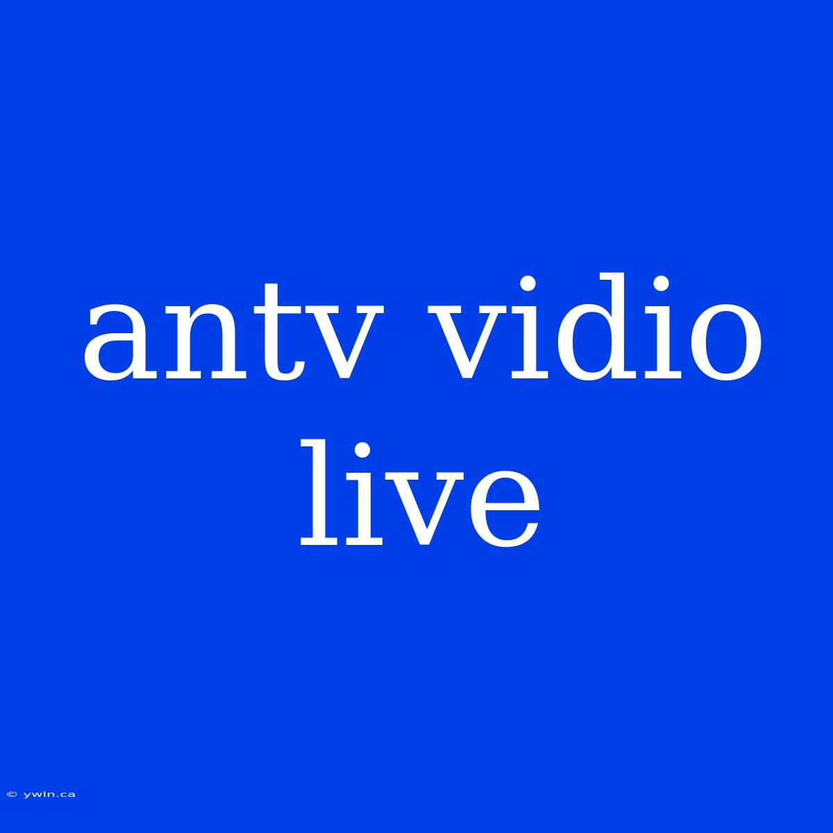 Antv Vidio Live