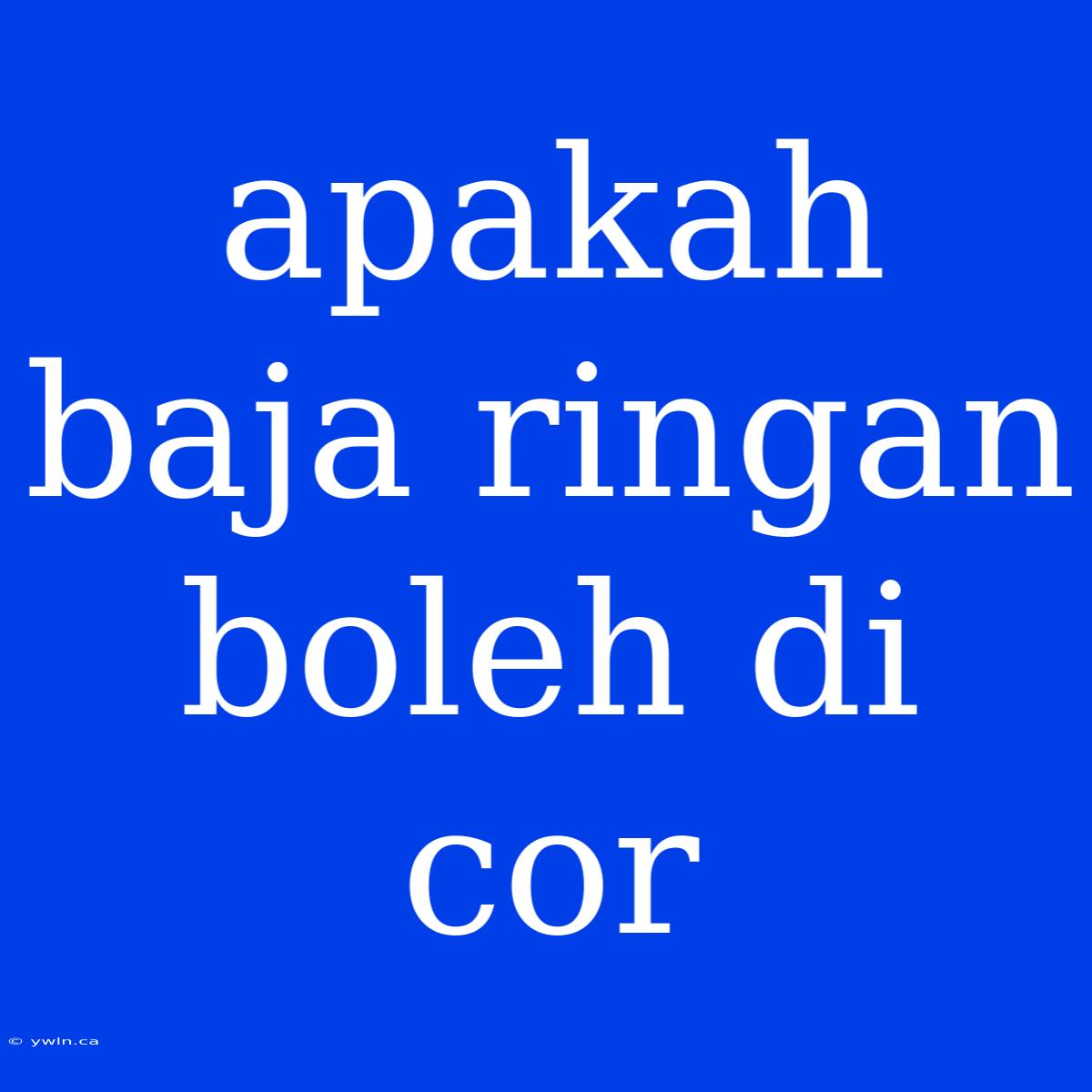 Apakah Baja Ringan Boleh Di Cor