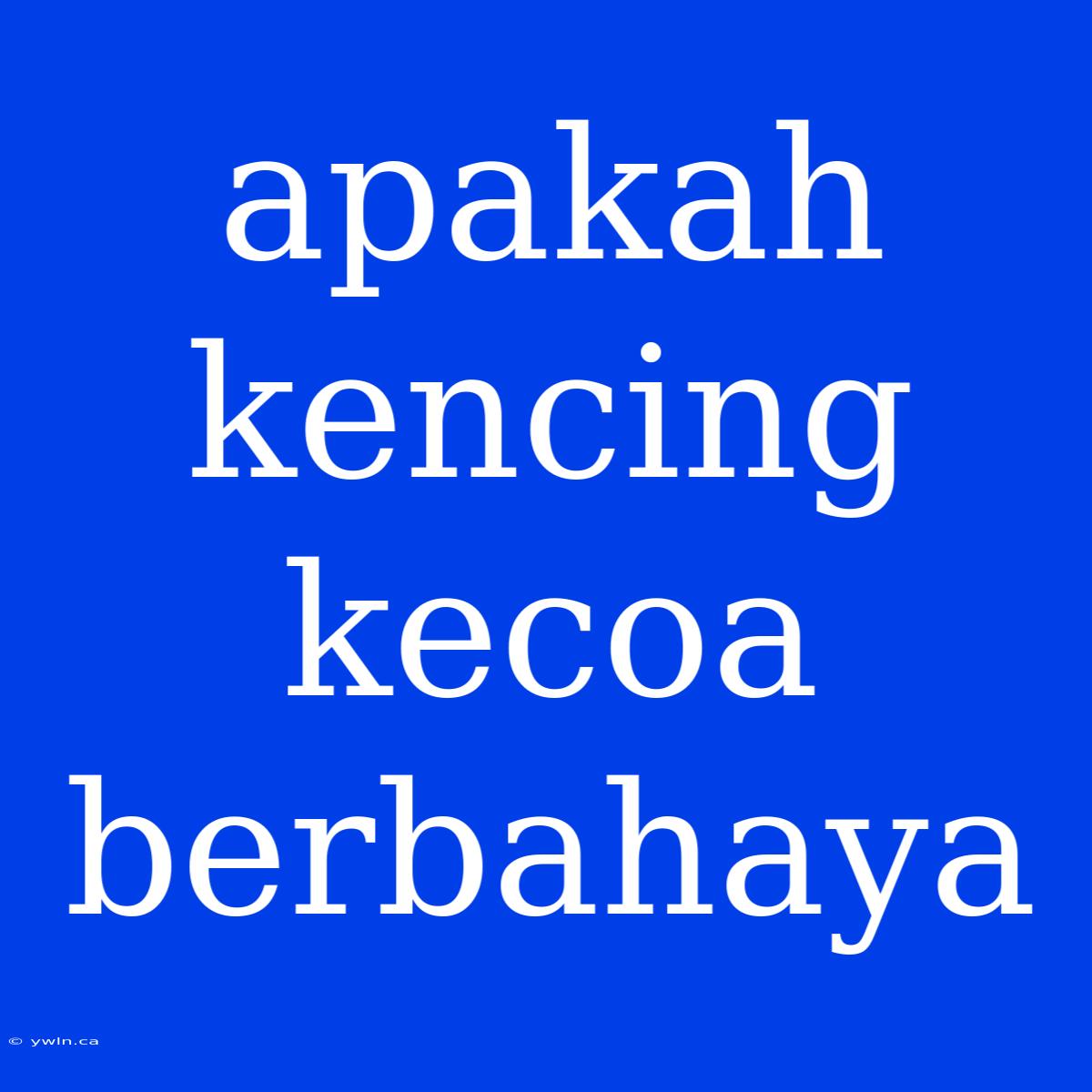 Apakah Kencing Kecoa Berbahaya