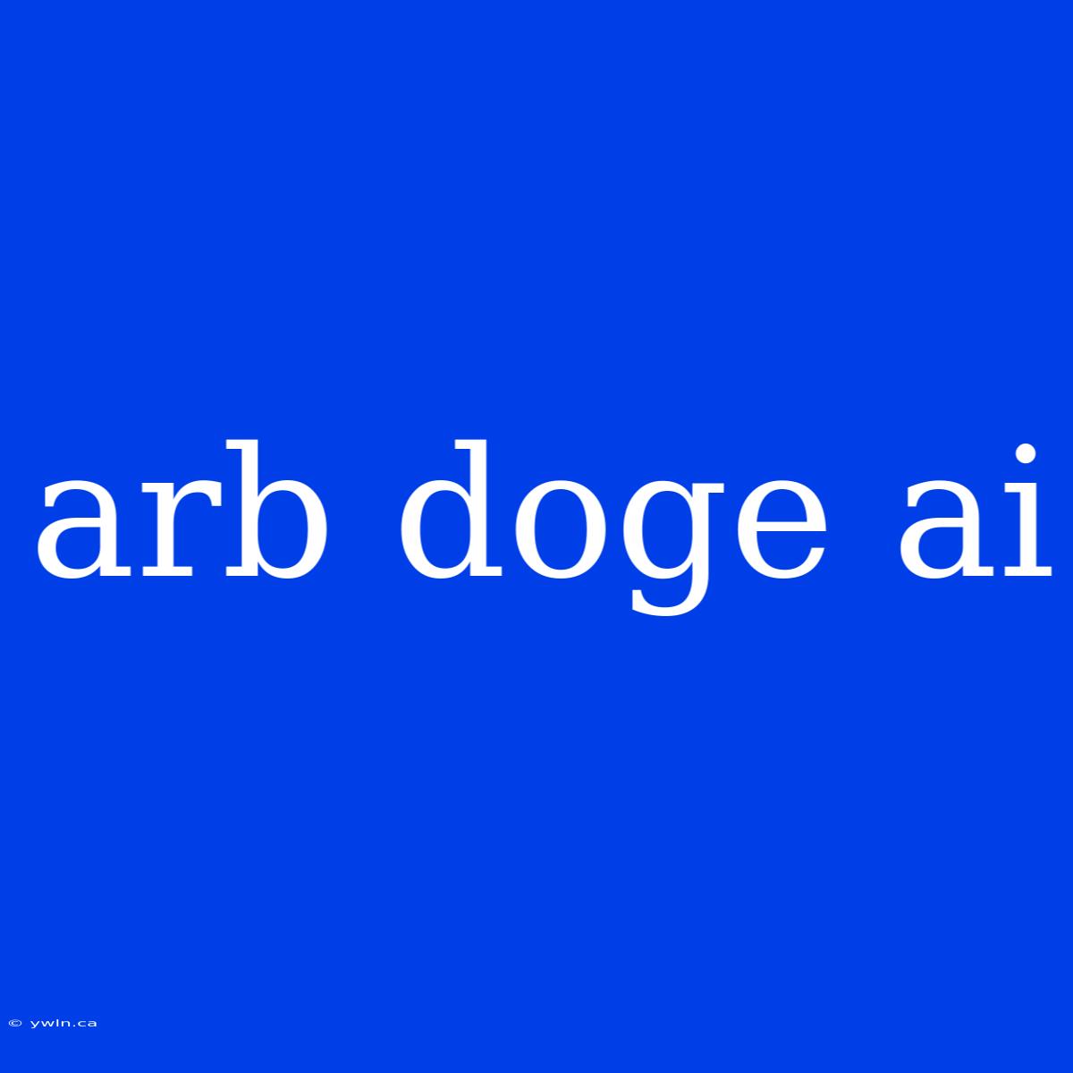 Arb Doge Ai