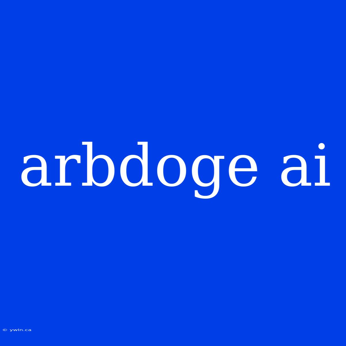 Arbdoge Ai