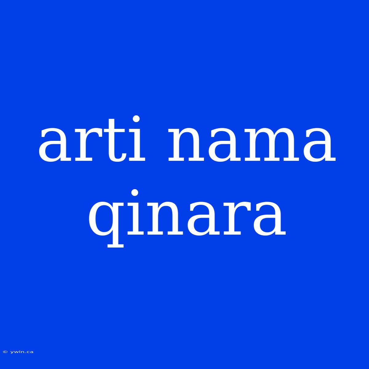 Arti Nama Qinara