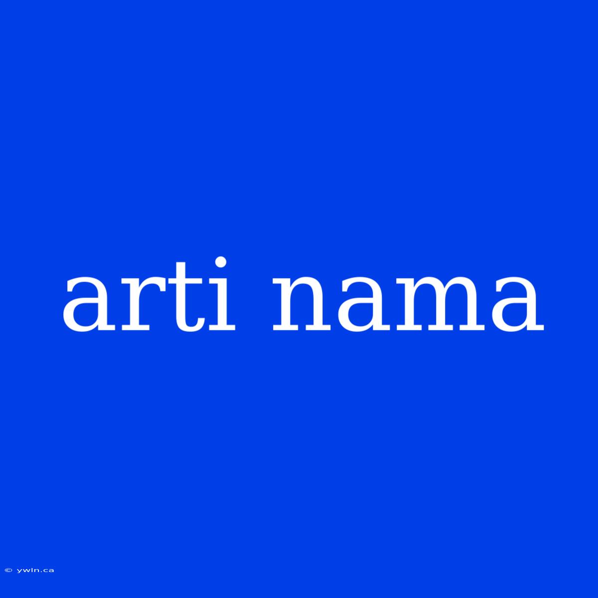 Arti Nama