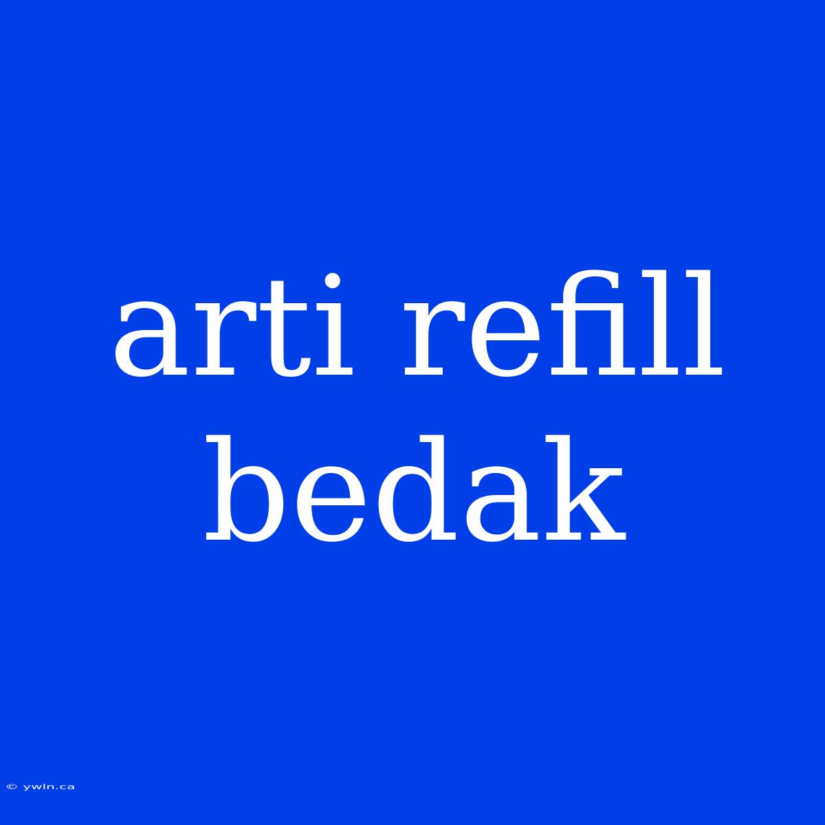 Arti Refill Bedak