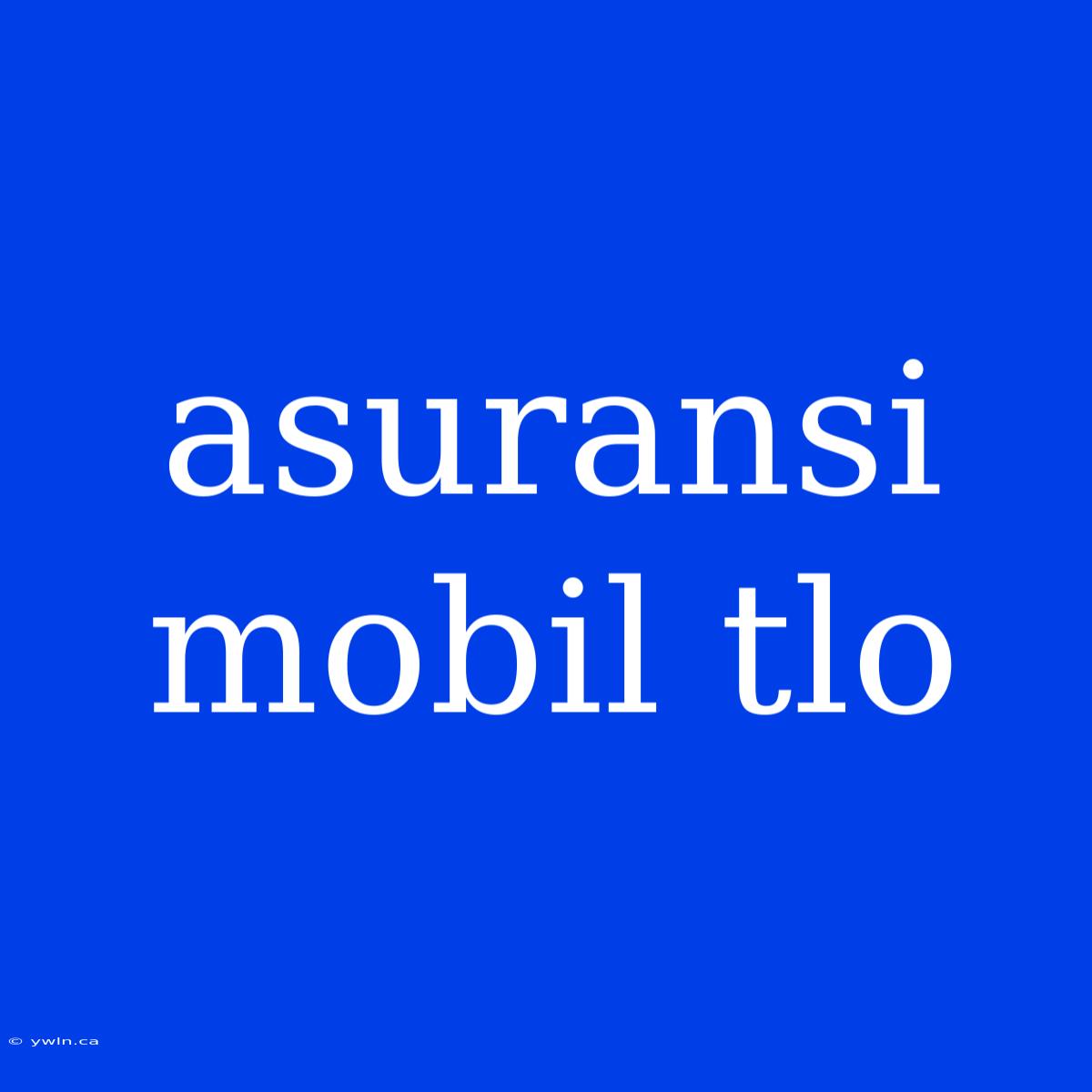 Asuransi Mobil Tlo