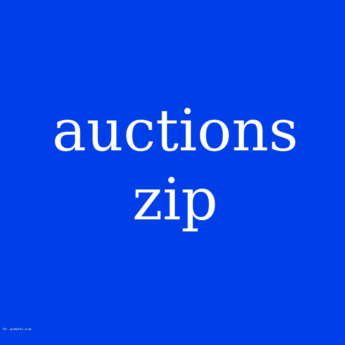 Auctions Zip