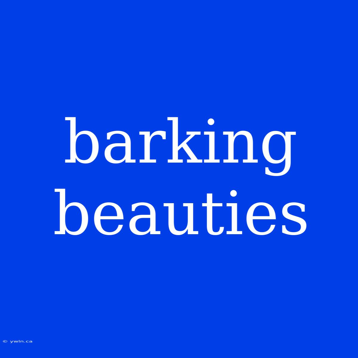 Barking Beauties