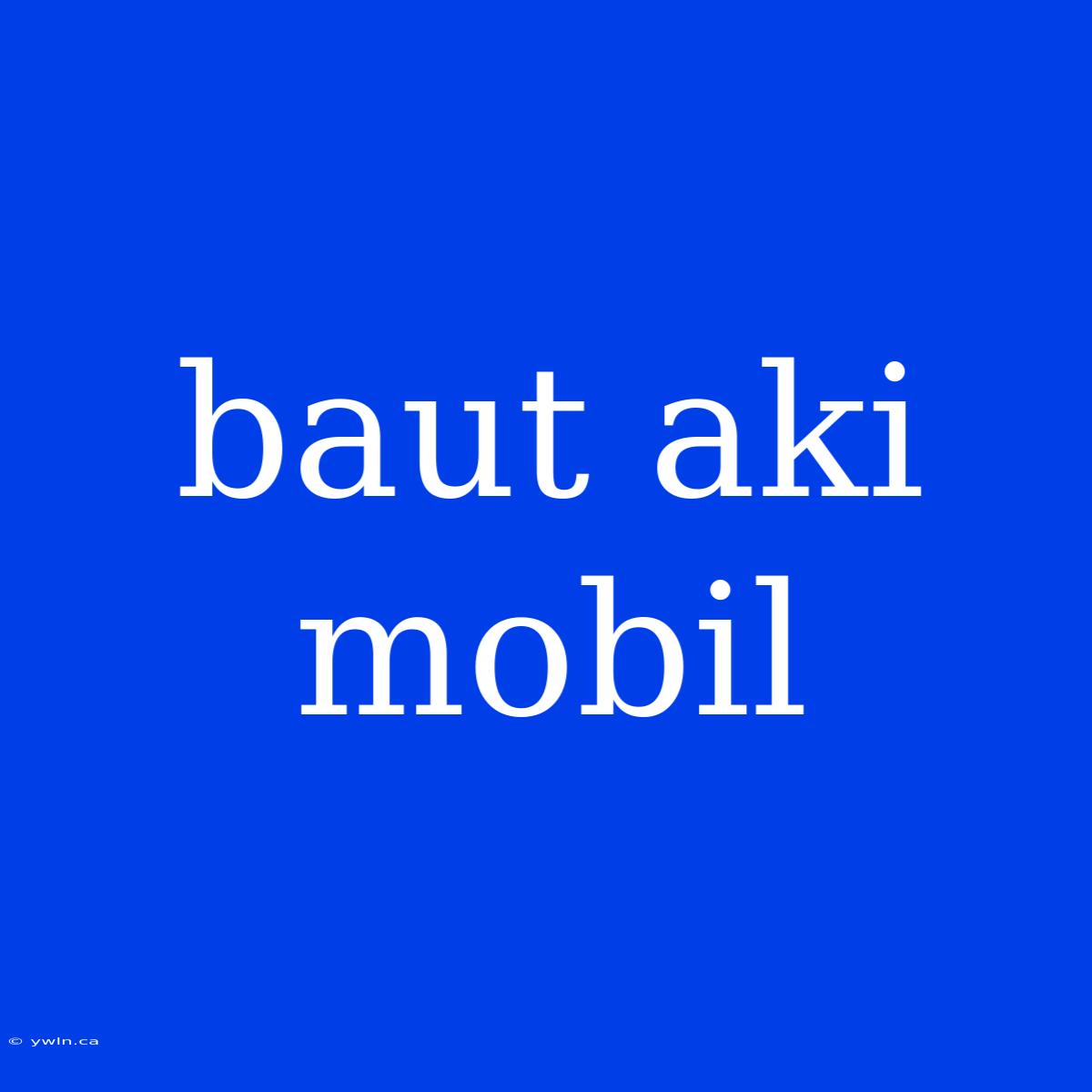 Baut Aki Mobil