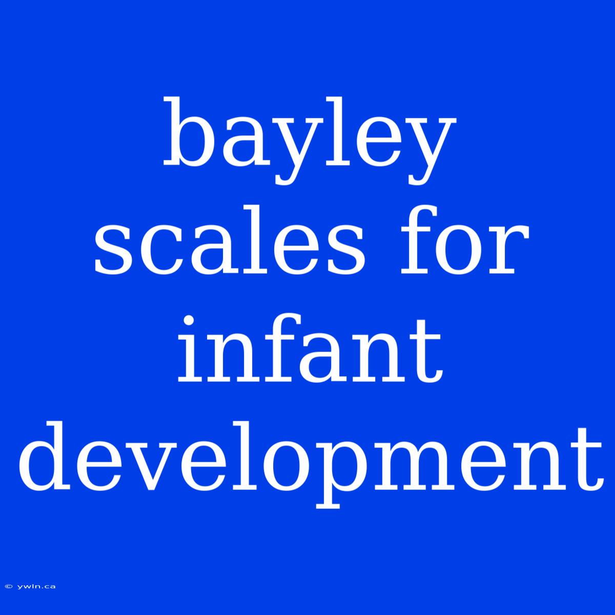 Bayley Scales For Infant Development