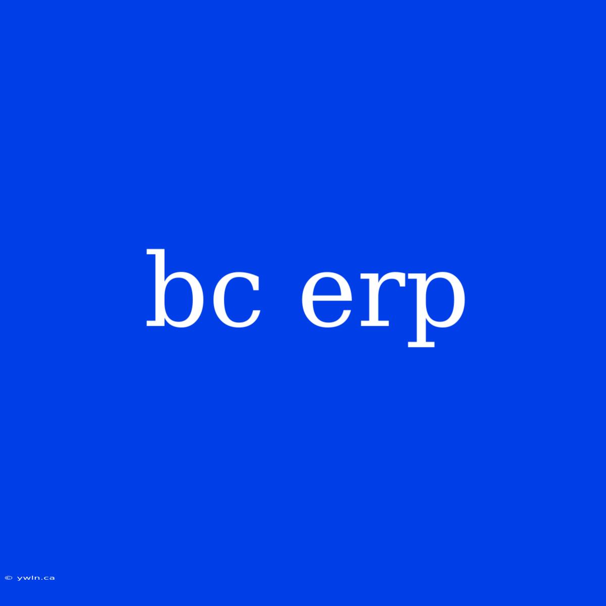 Bc Erp