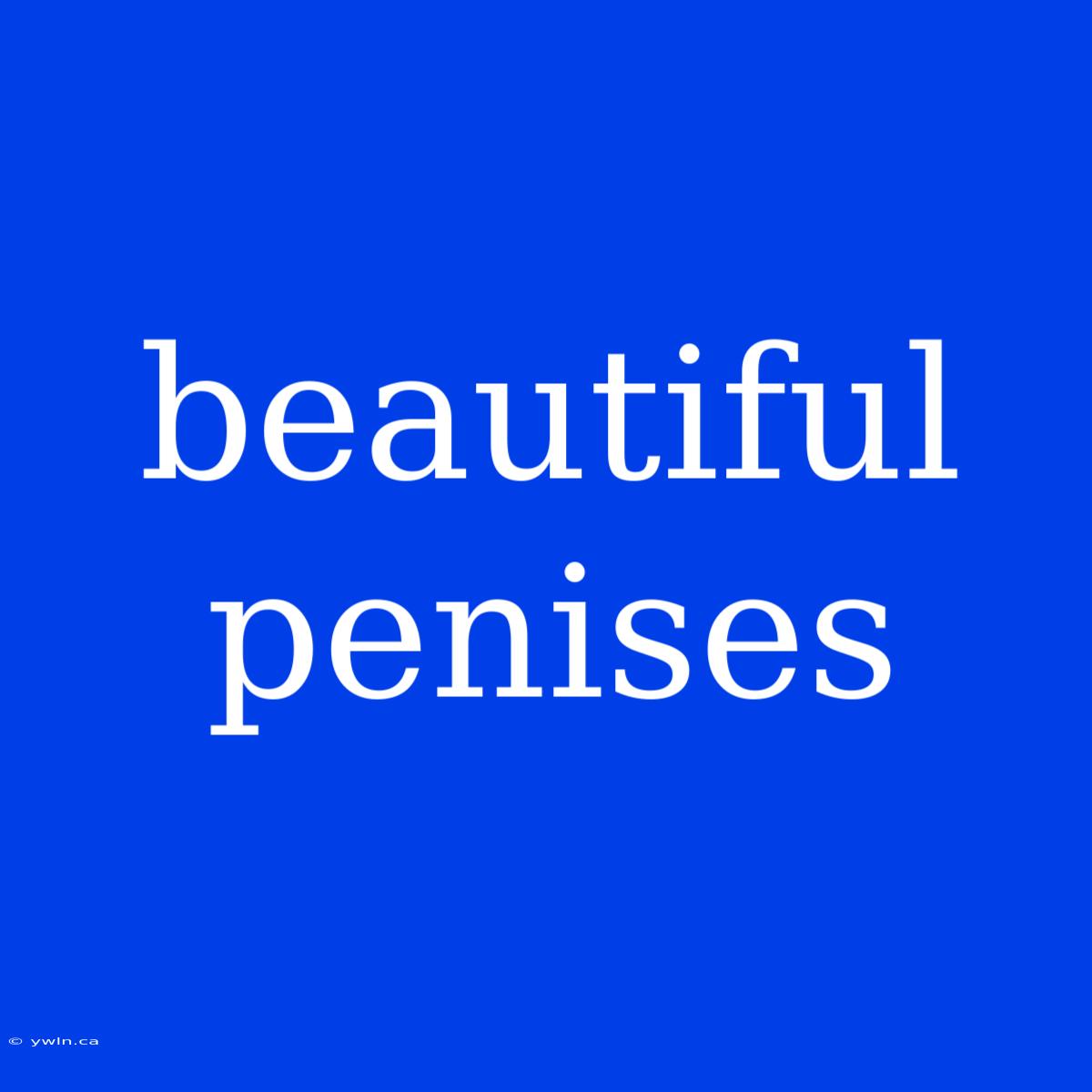 Beautiful Penises