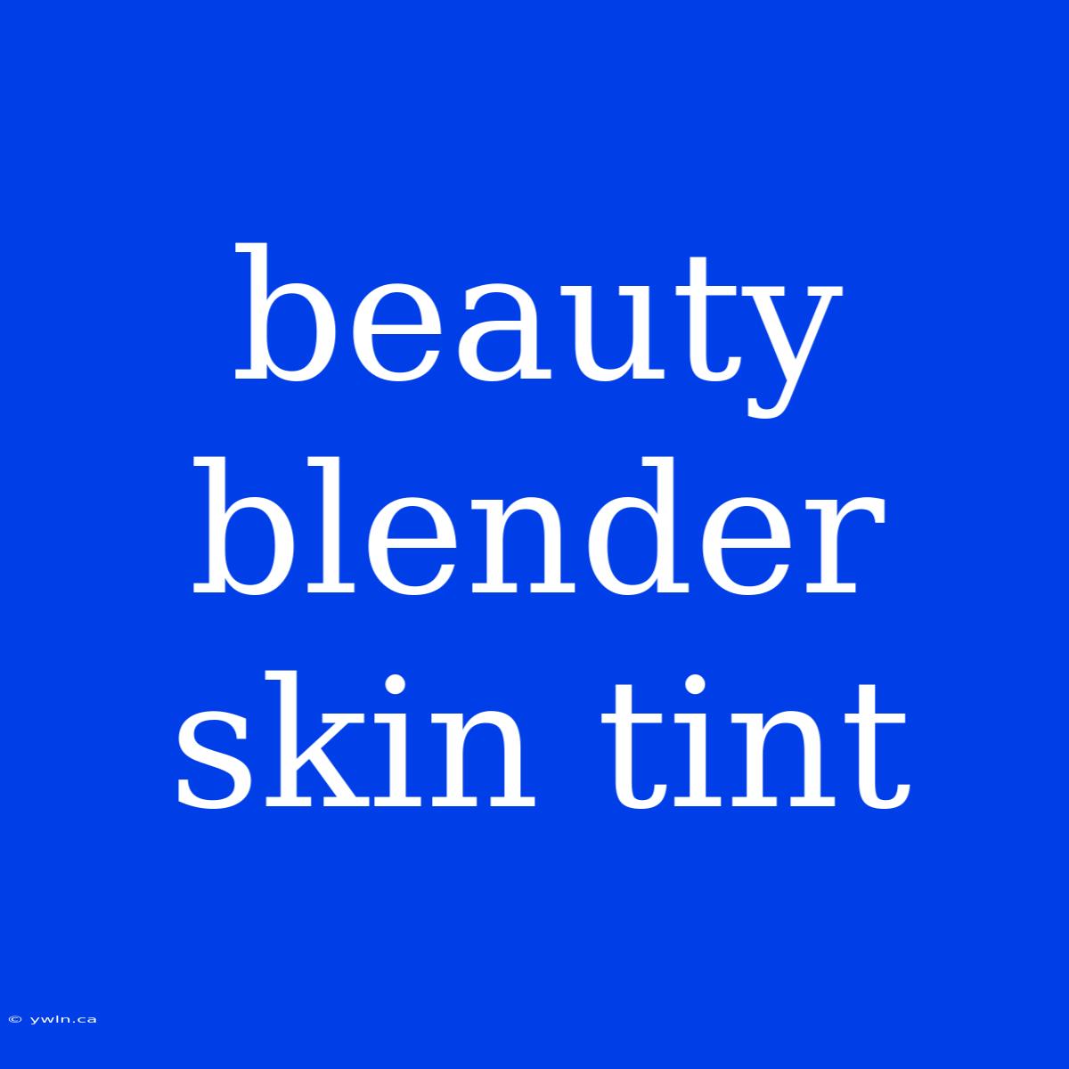 Beauty Blender Skin Tint