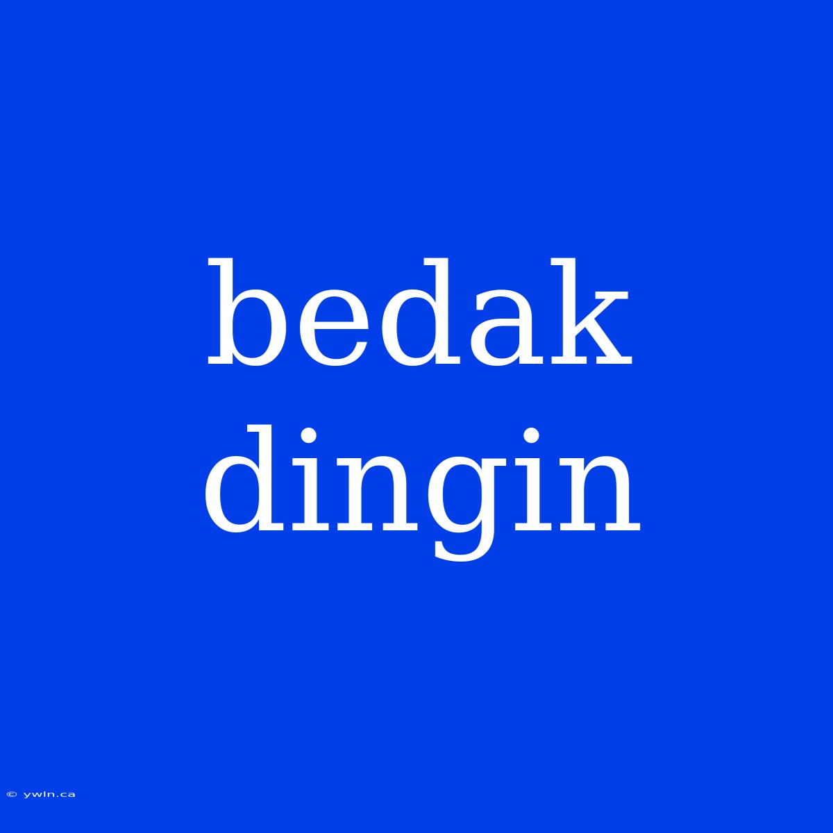 Bedak Dingin